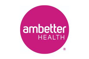 The Ambetter Health logo featuring white text on a bright pink circle background. The word ambetter is above the word HEALTH in uppercase letters.